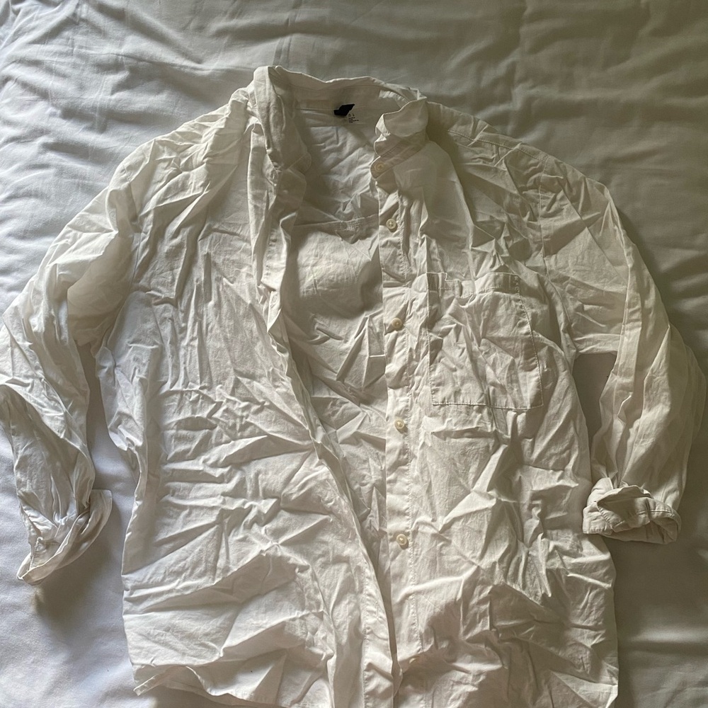 Women's White Button-Up Jacket